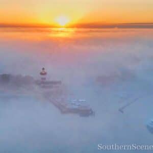 Harbour Town Lighthouse in the Fog