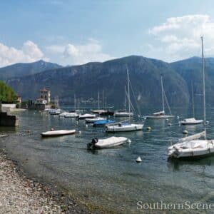 Sailboats on Lake Como