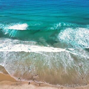 Del Mar Beach from the air